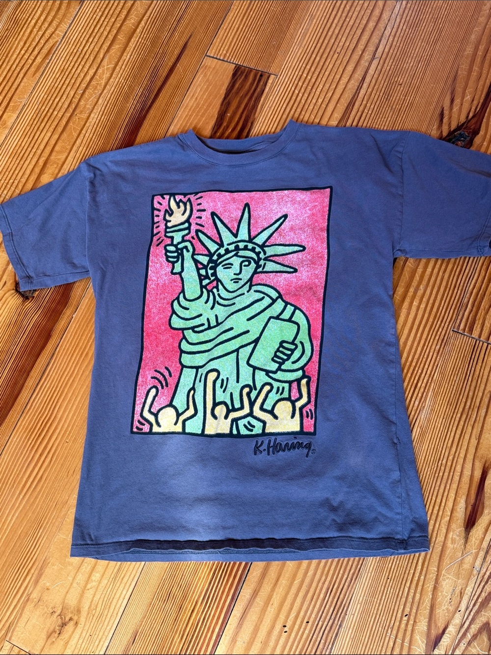 Keith Haring Statue of Liberty Graphic Tee